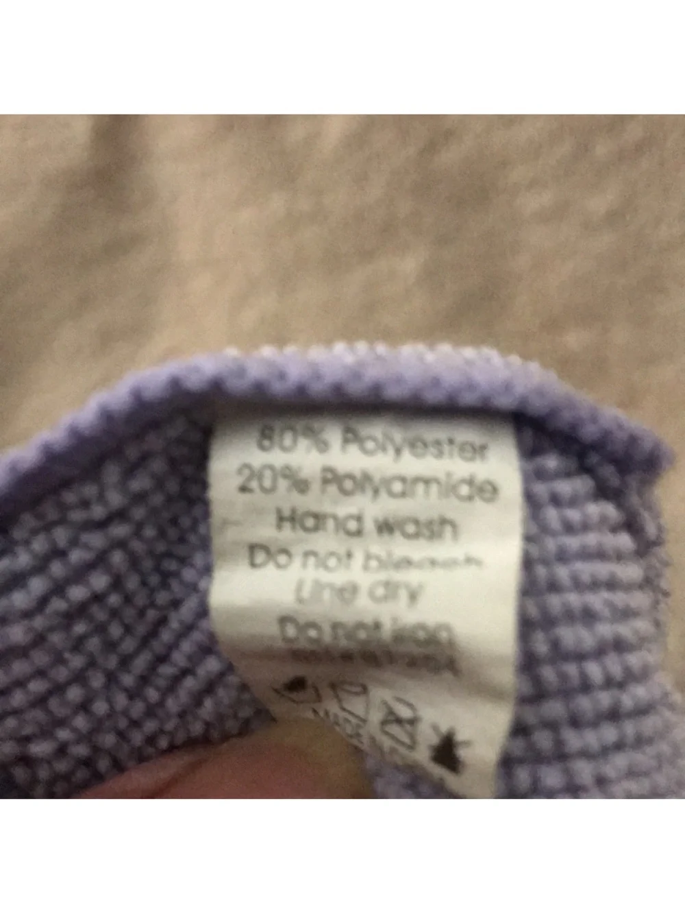 Set of two microfiber hand towels Lavender and Light Blue